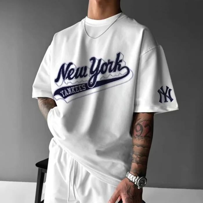 Remera Over Blanca New York