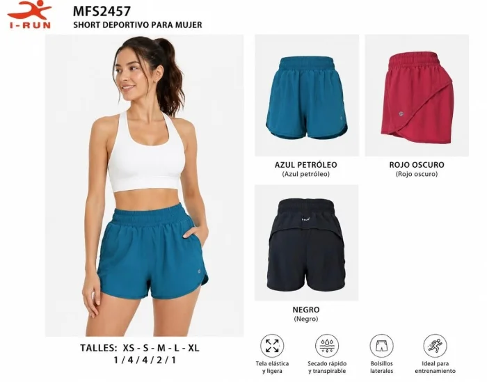 Shorts con Calza I-run