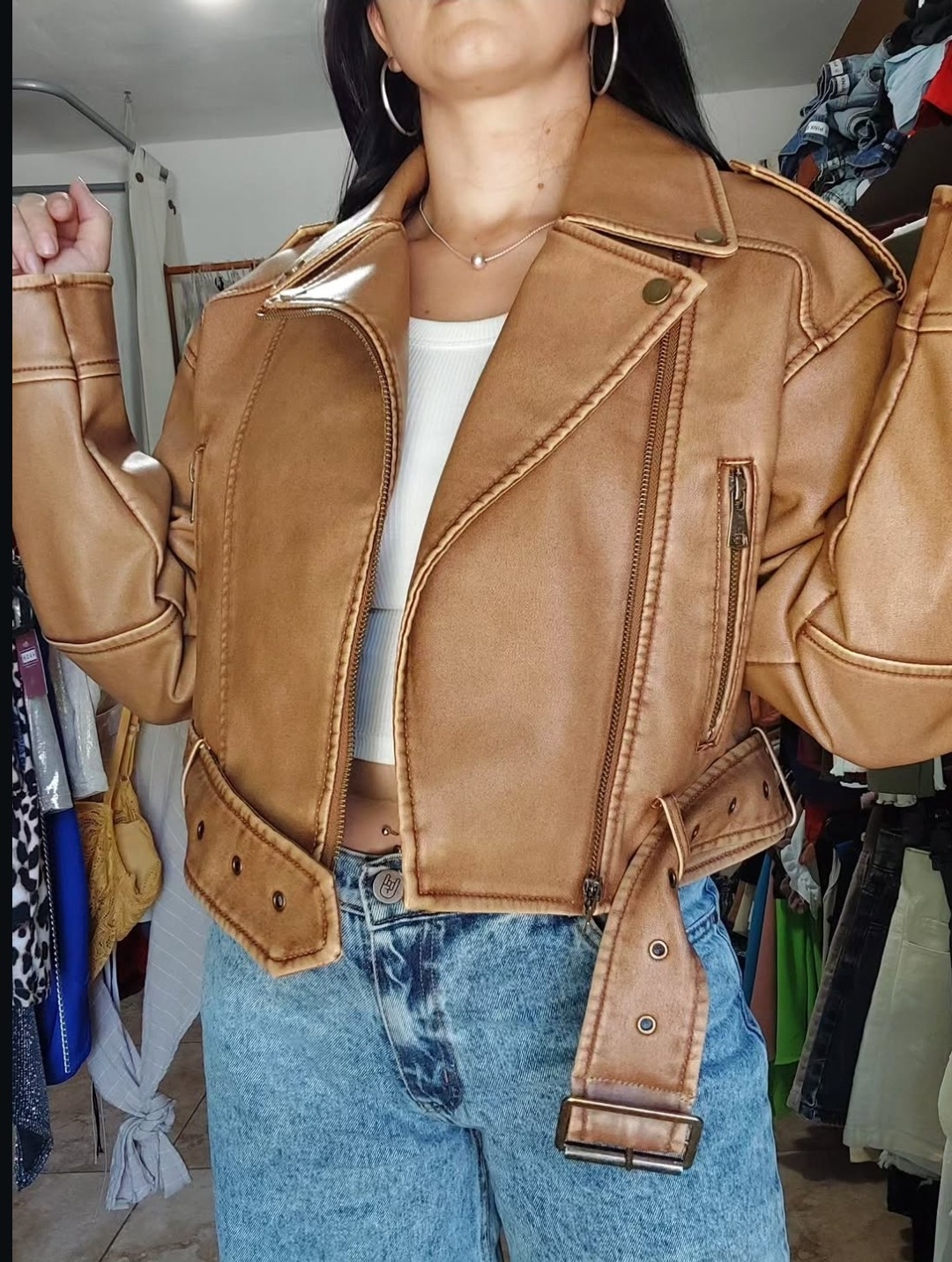 Campera Oversize con Cinto - Imagen 3