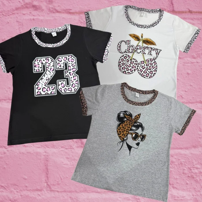 Remera Animal Print Dama