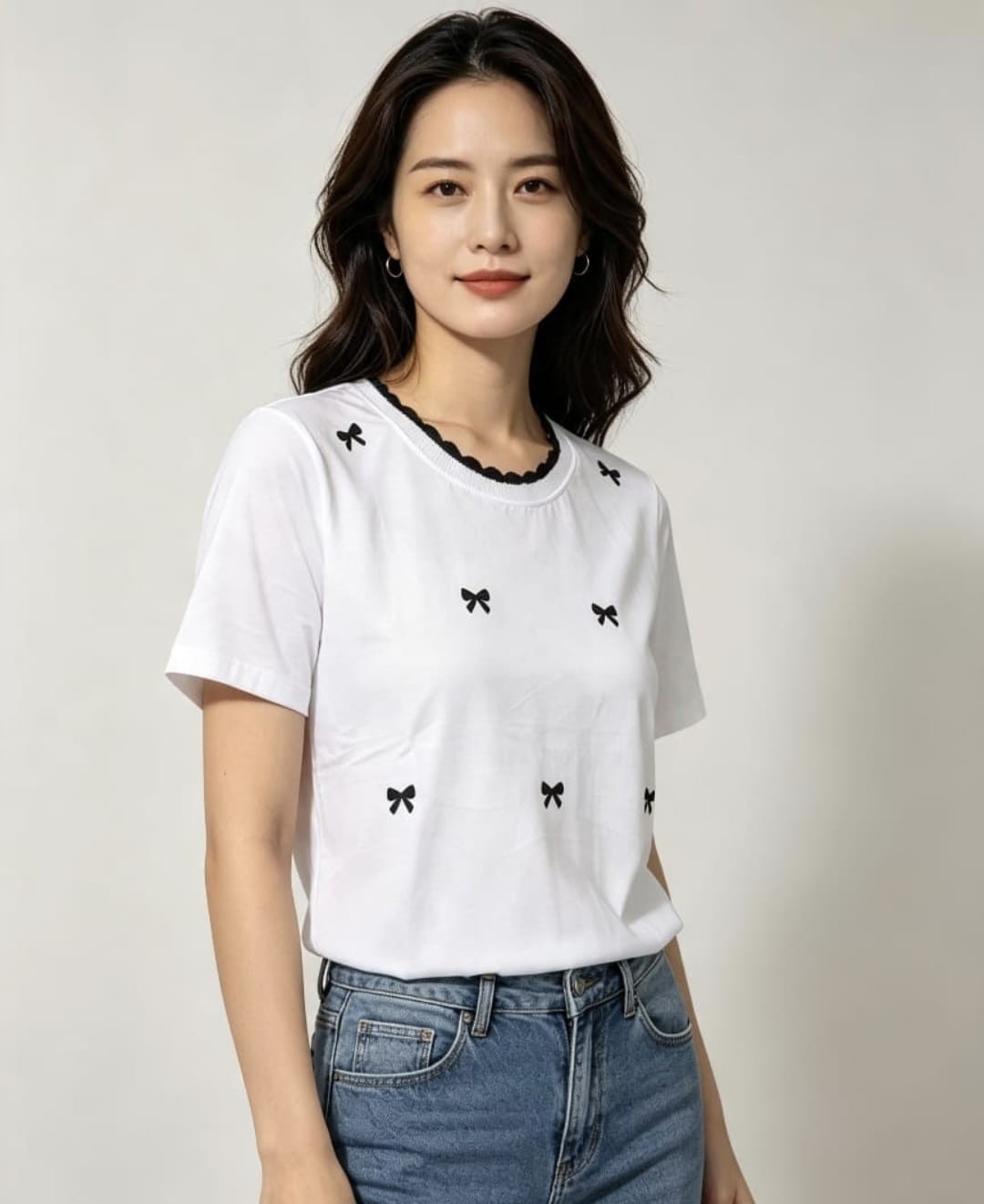 Remeras de Algodón Peinado  ( Cuello Tejido) - Imagen 2