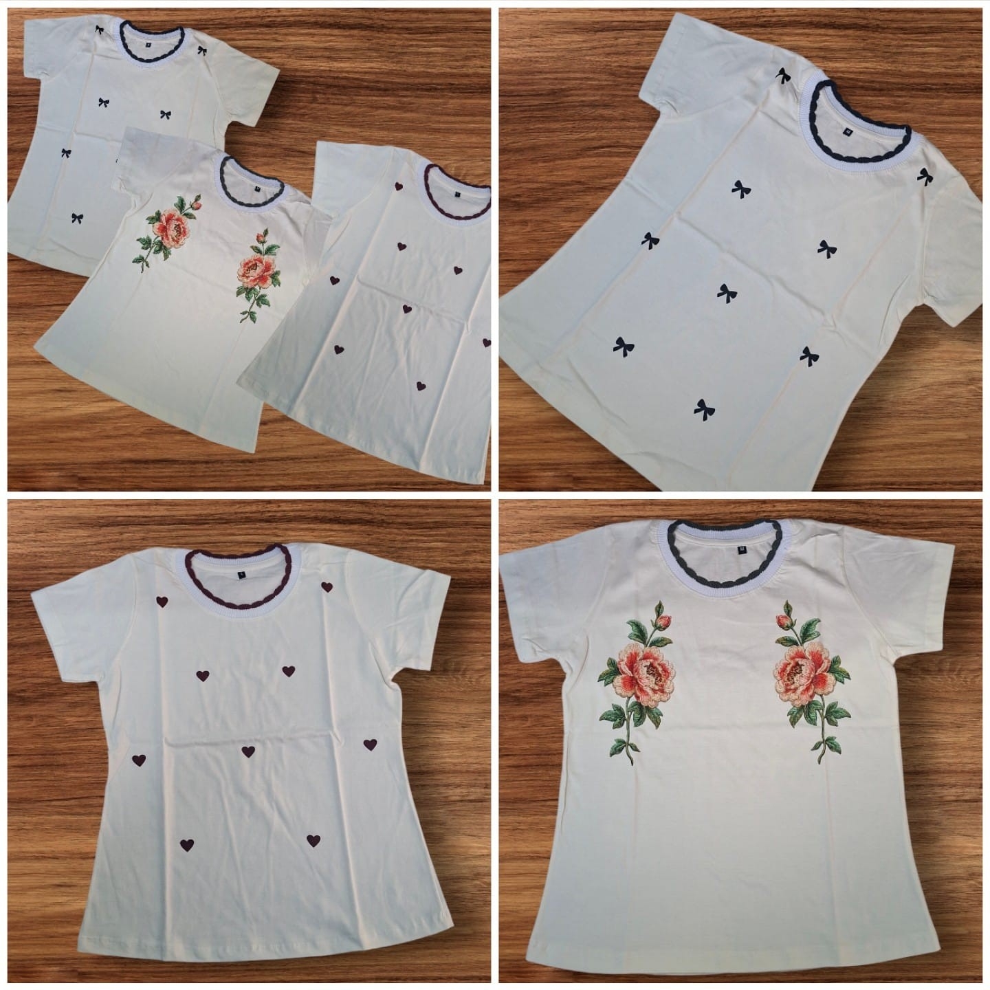 Remeras de Algodón Peinado  ( Cuello Tejido) - Imagen 4
