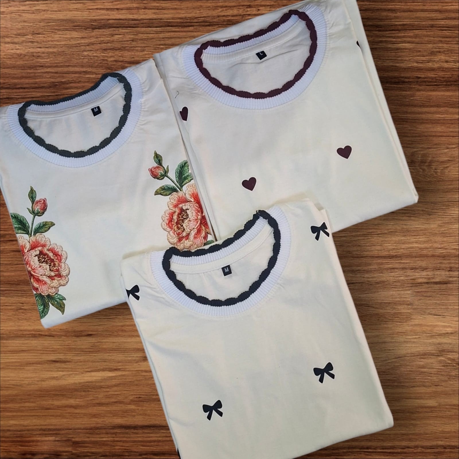 Remeras de Algodón Peinado  ( Cuello Tejido) - Imagen 5