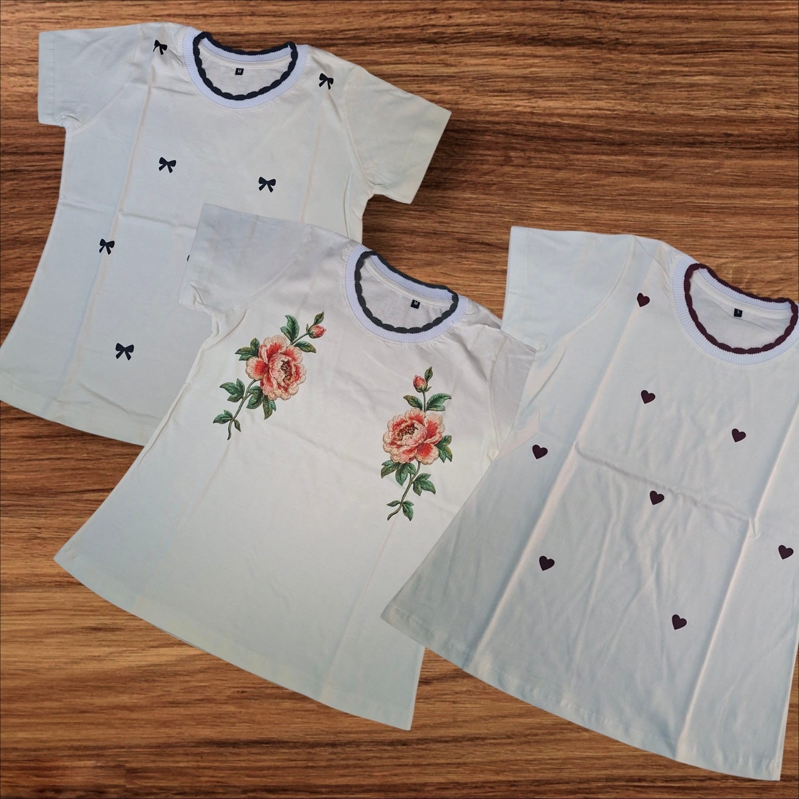 Remeras de Algodón Peinado  ( Cuello Tejido) - Imagen 6