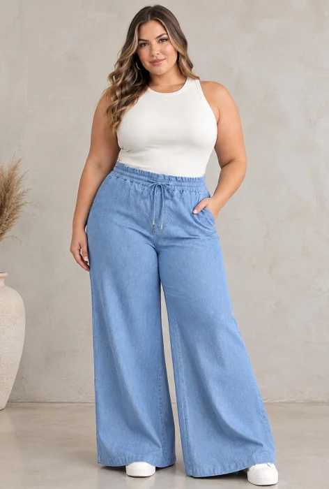 Palazo Jeans Talles Grandes