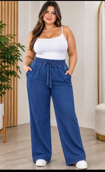 Palazo Jeans Talles Grandes