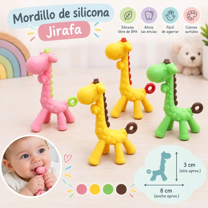 Mordillo Silicona Jirafa