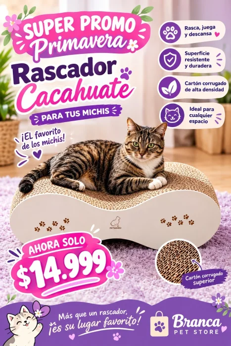 Rascador para Tu Michi Cacahuate