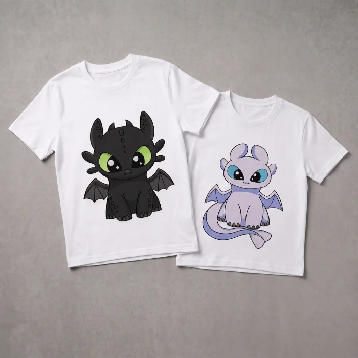 Pack "remeras Chimuelo y Furia"