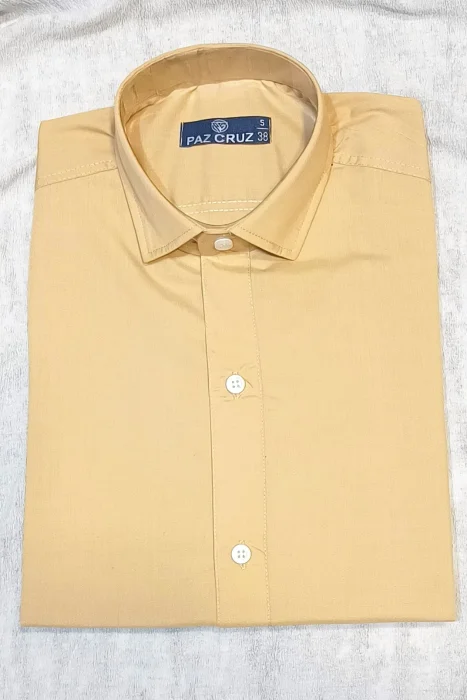 Camisa Rígido Manga Larga Semi Entallado