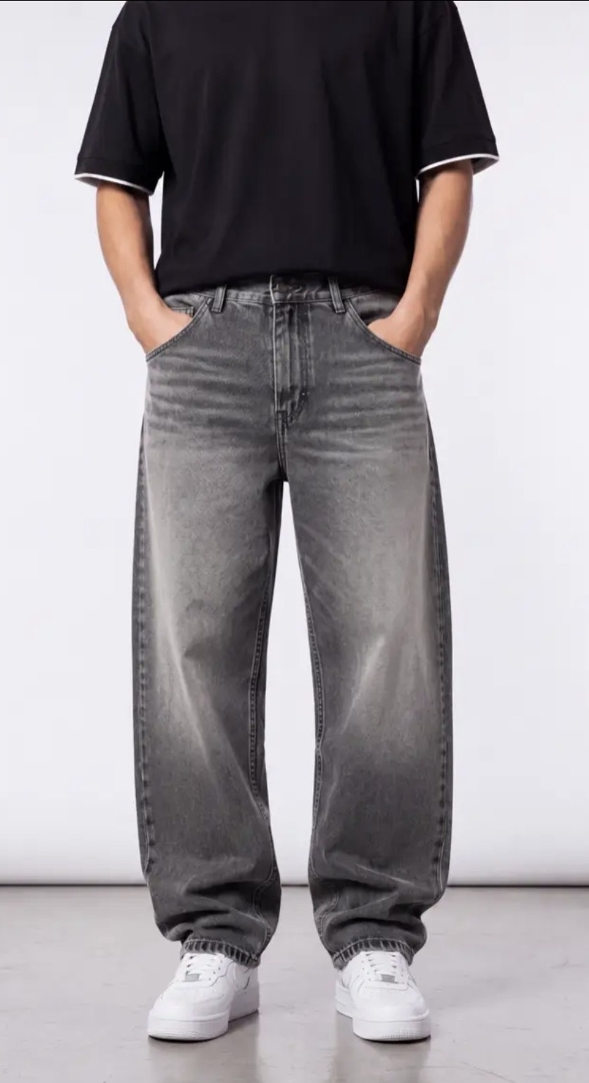 P.baggy Fit Gris Laser Cn Bigotes - Imagen 2