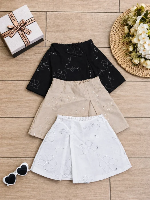 Short Pollera Bordada