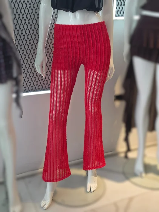 Pantalón Oxford Encaje Tejido