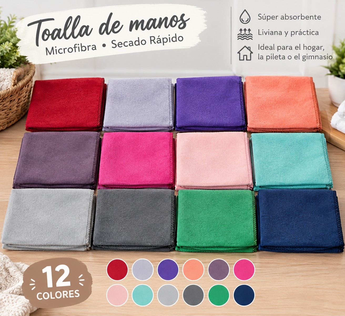 Toalla de Mano Secado Rápido - Imagen 2
