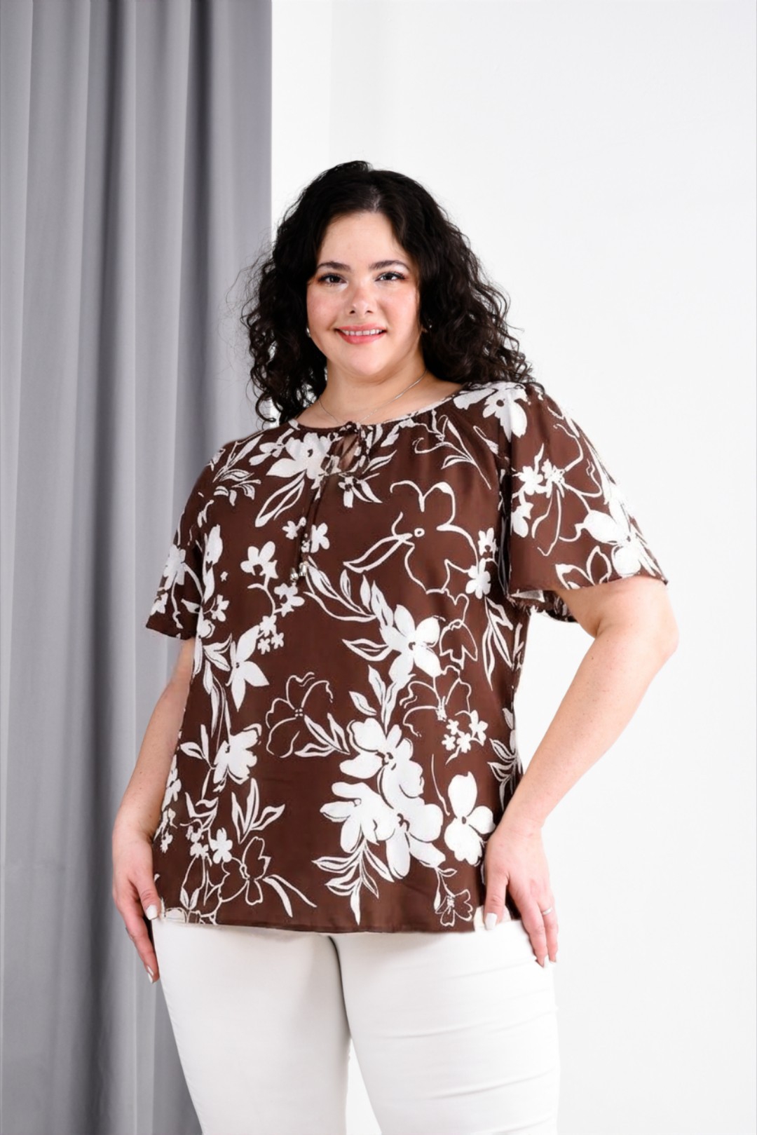 Blusas Especiales en Fibrana Poplin Estampada - Talles 4, 6, 8 y 10 - Imagen 5