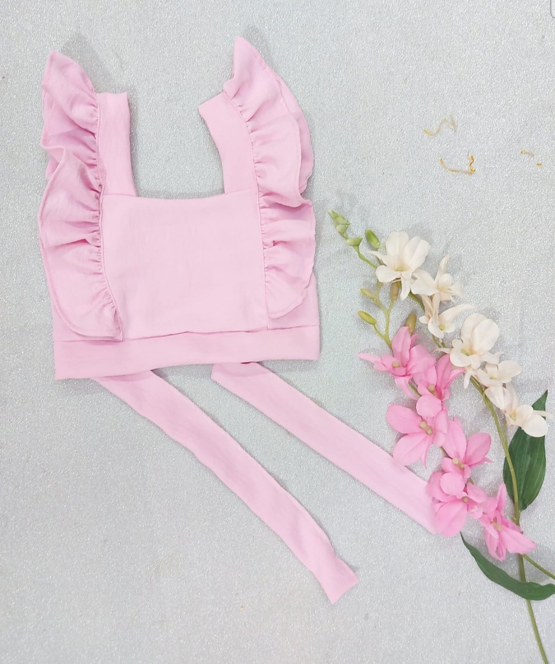 Blusa de Cey con Bolados y Lazo - Imagen 2