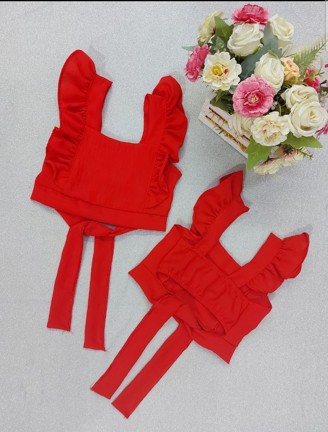 Blusa de Cey con Bolados y Lazo - Imagen 3