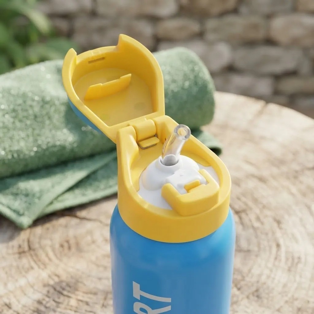 Botella Termica Pico Boton Hermetico Acero Inoxidable 500 Ml - Imagen 5