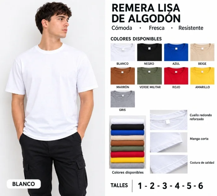 Remeras de Algodón