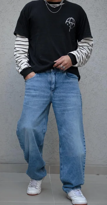P.baggy Fit Stone. Laser  Cn Bigotes