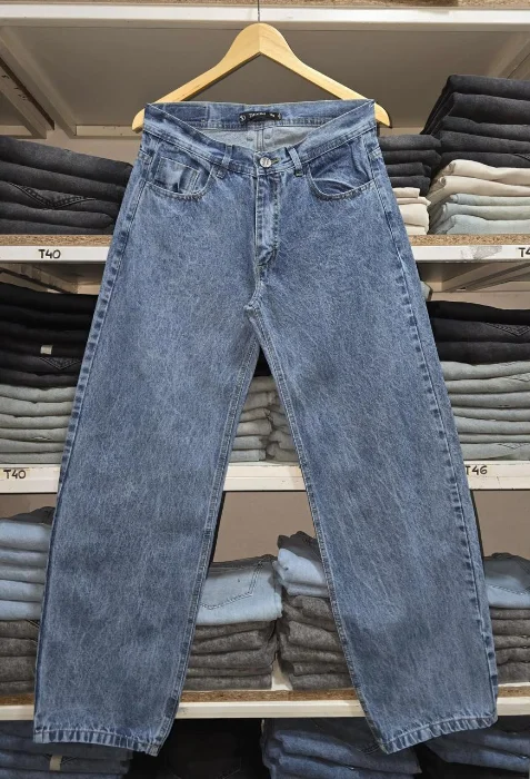Pantalón Baggy Azul Liso Nev