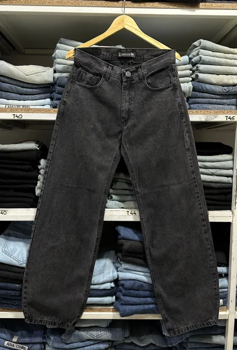 Pantalón Baggy Liso Gris Osc