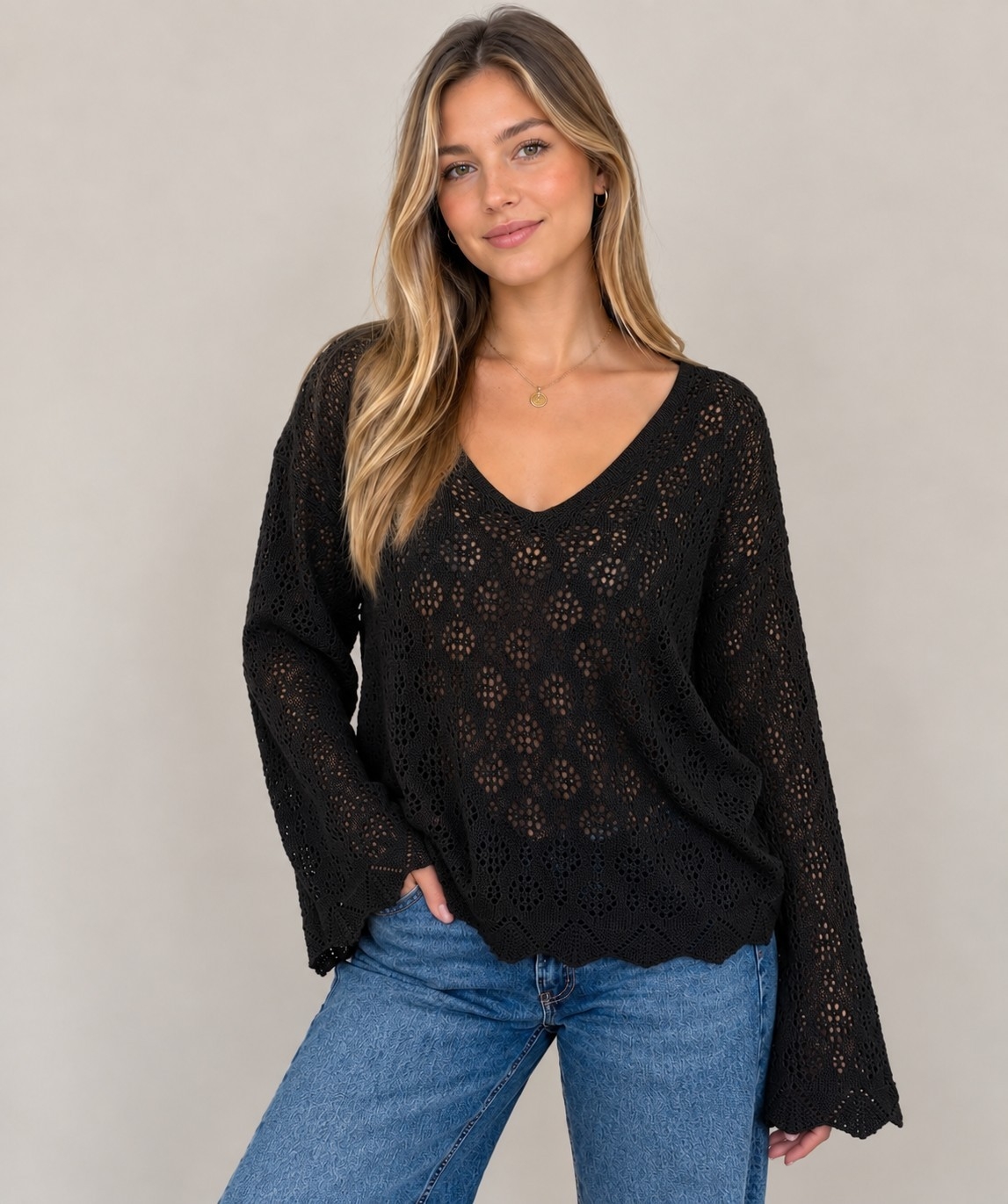 Sweater Calado de Hilo - Imagen 2