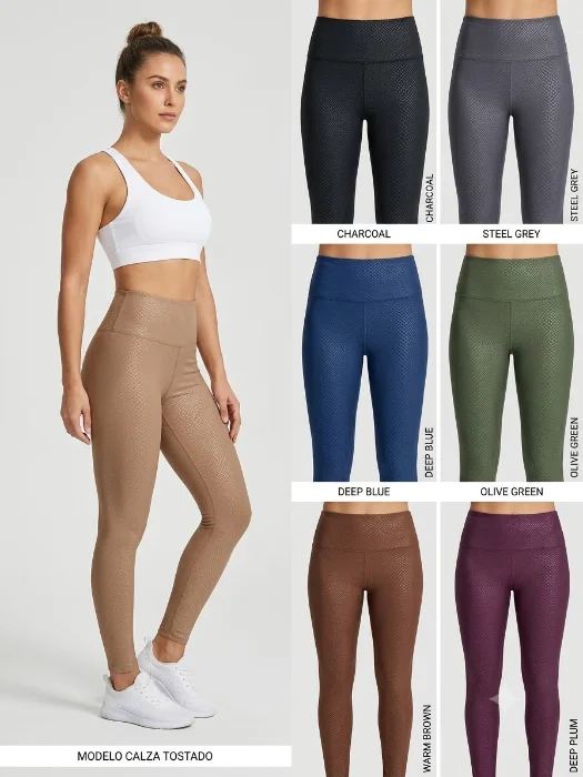 Calzas Gofradas Lycra 70 Serpiente
