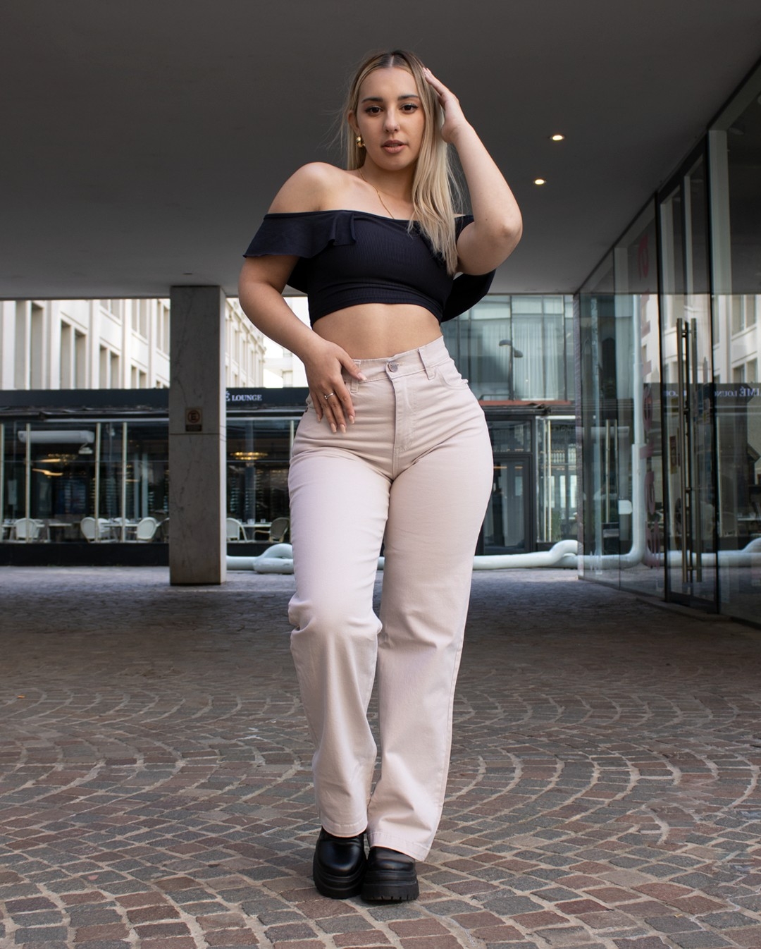 Wide Leg Elastizado Gabardina - Imagen 2