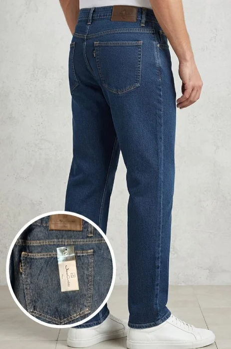 Vaquero Jean Cartier Corte Clasico Color Estatico Prelavado