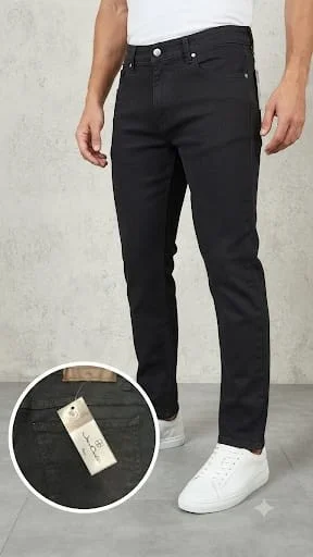Jean Elastizado Jean Cartier"  Corte Clasico Negro