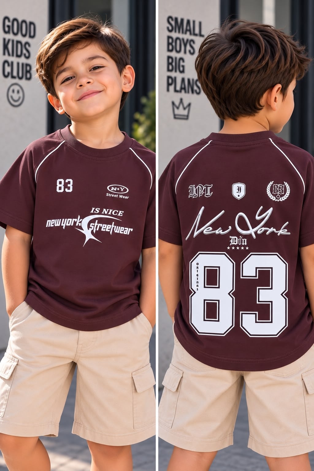 Remeron Overcize para Bebe con Doble Estampados - Imagen 1