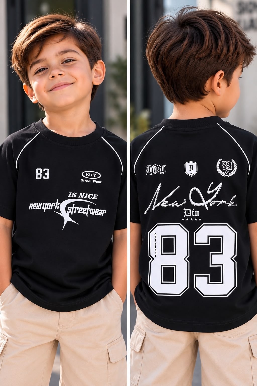 Remeron Overcize para Bebe con Doble Estampados - Imagen 2