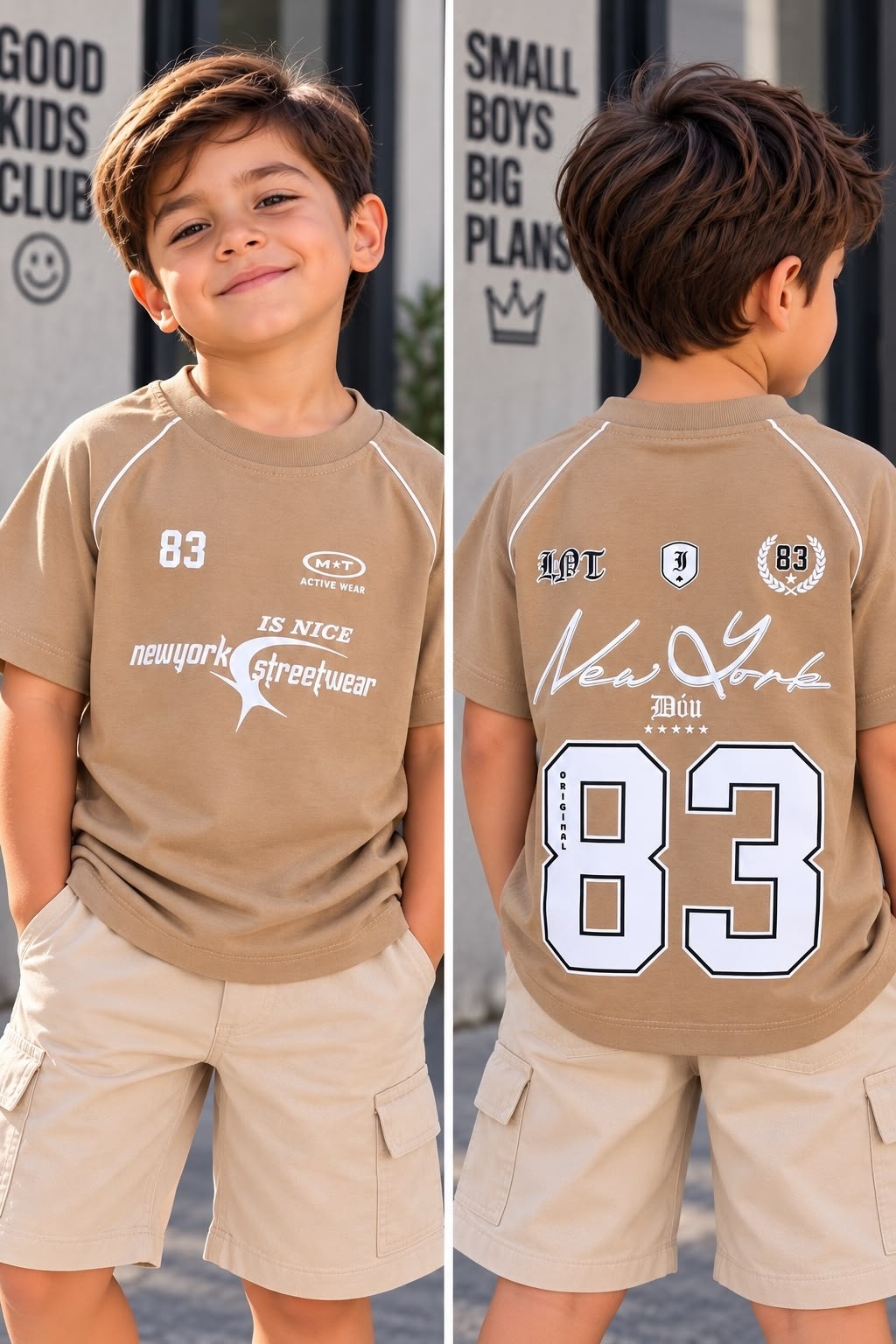 Remeron Overcize para Bebe con Doble Estampados - Imagen 3