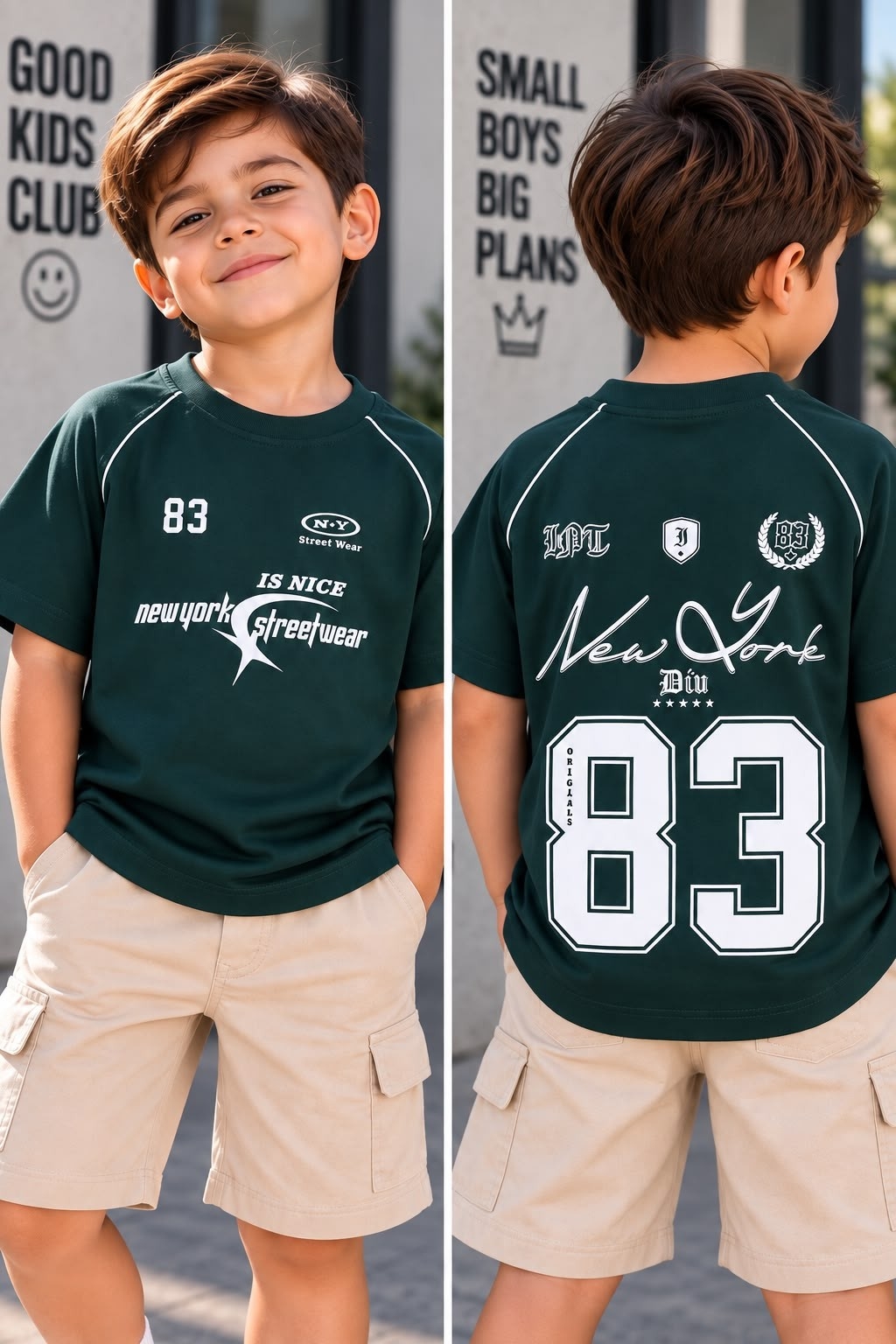 Remeron Overcize para Bebe con Doble Estampados - Imagen 4