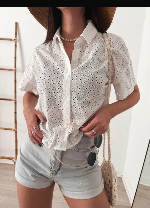Camisa de Broderie