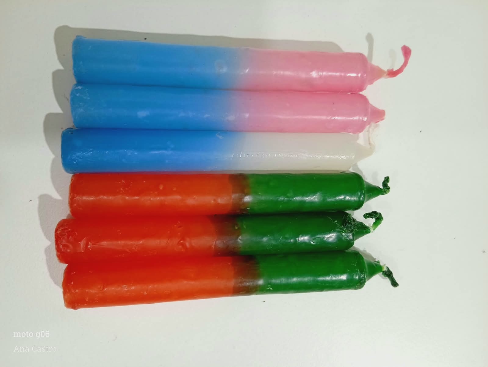 Velas Cortas Lisas y Combinadas - Imagen 2