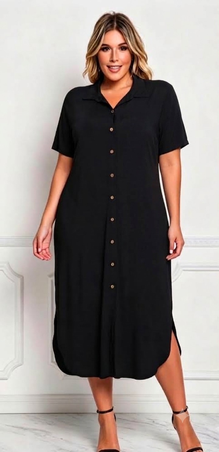 Vestido Camisa con Bolsillo - Imagen 2