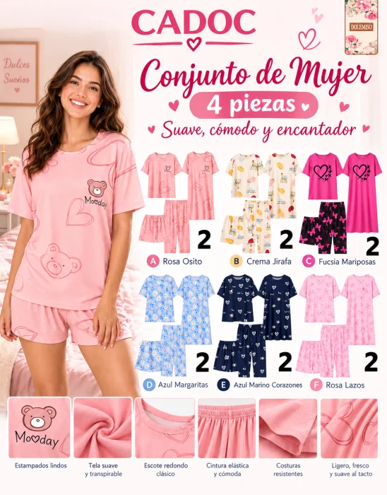 Pijama 4 Piezas