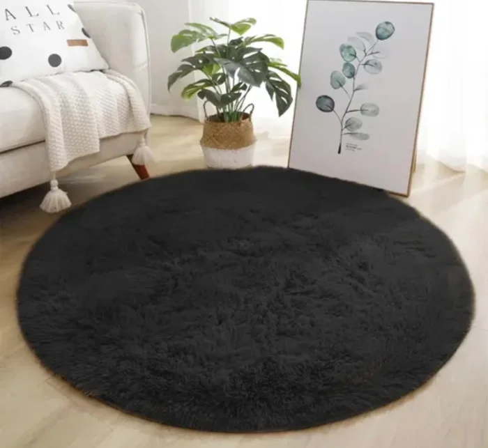 Alfombra Redonda, Pelo de Mono 80cm