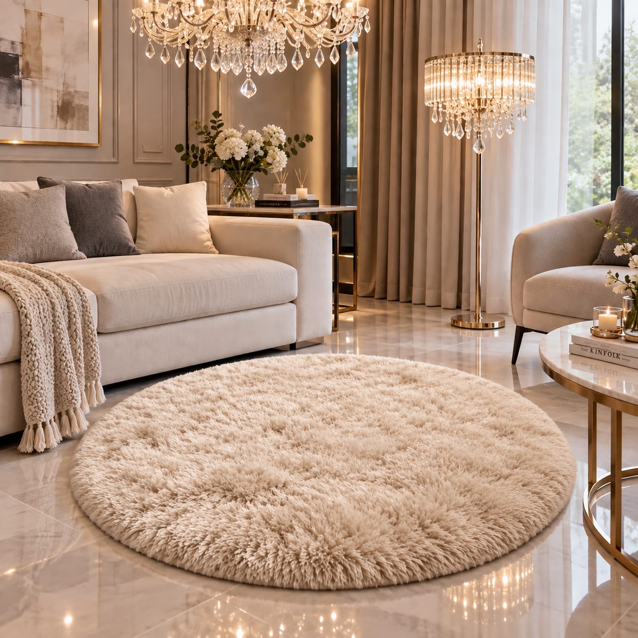 Alfombra Redonda, Pelo de Mono 80cm - e8915c46-e7d5-47e8-8f72-422587566fff.jpeg