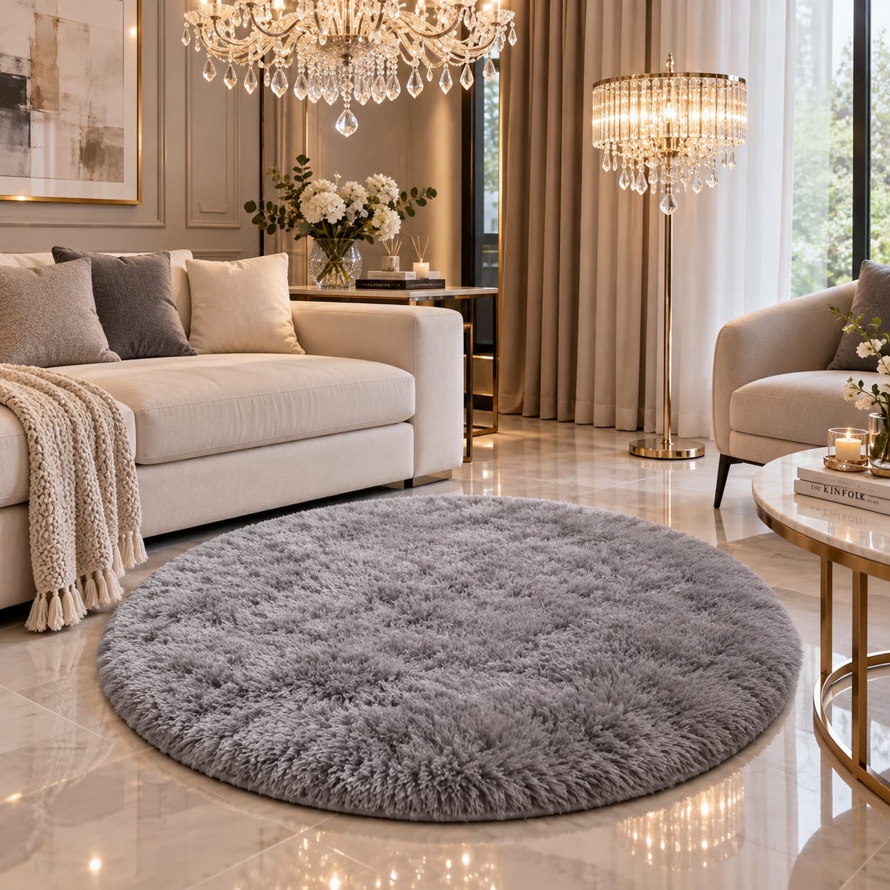 Alfombra Redonda, Pelo de Mono 80cm - 56a0e248-b07d-44ae-8d7f-40aed5650cba.jpeg