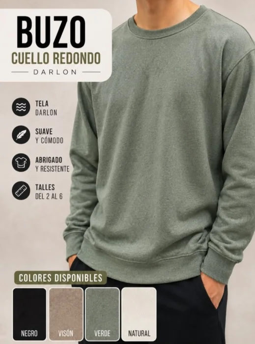 Buzo Cuello Redondo Darlon