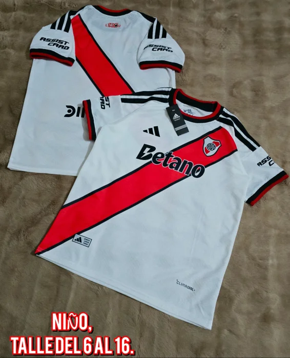 Camiseta Titular River Plate ,niño.