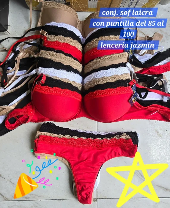 "luana " Conjunto Sof con Base Lycra