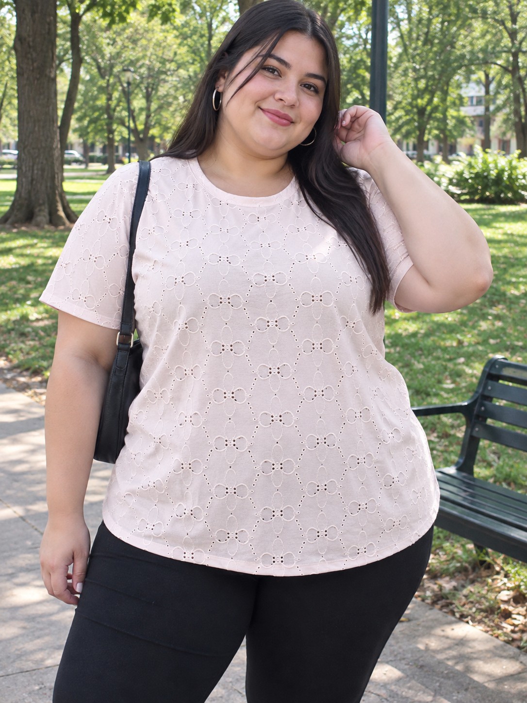 Remera de Señora Talles Grandes Tela  Brodery - Imagen 4