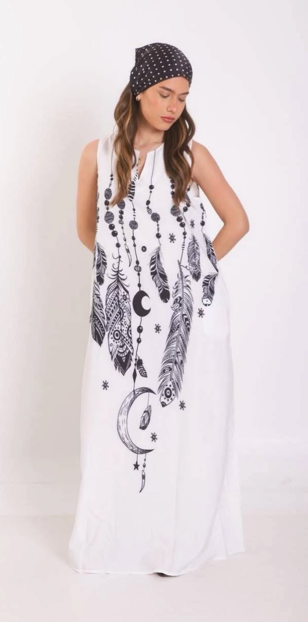 Vestido Estampado Importado - Imagen 3
