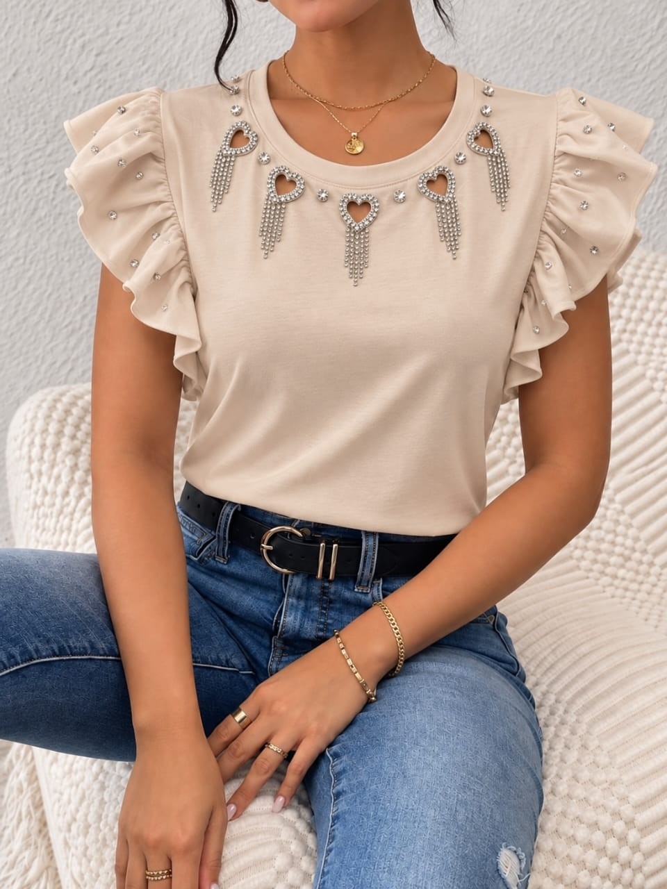 Remera Blusa Glam Detalles - Imagen 2