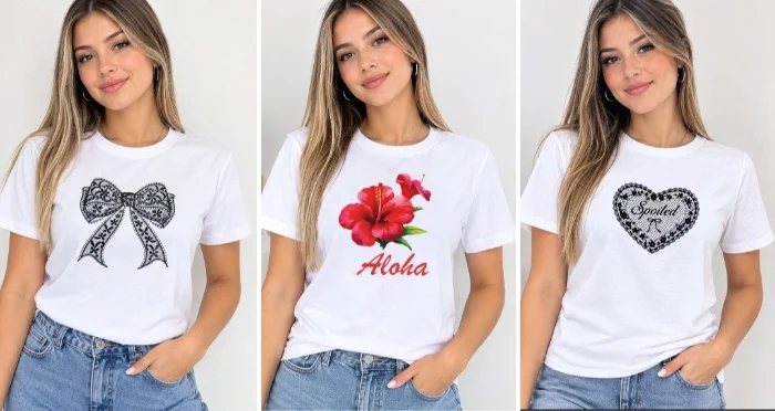 Remeras de Algodón Peinado Mujer