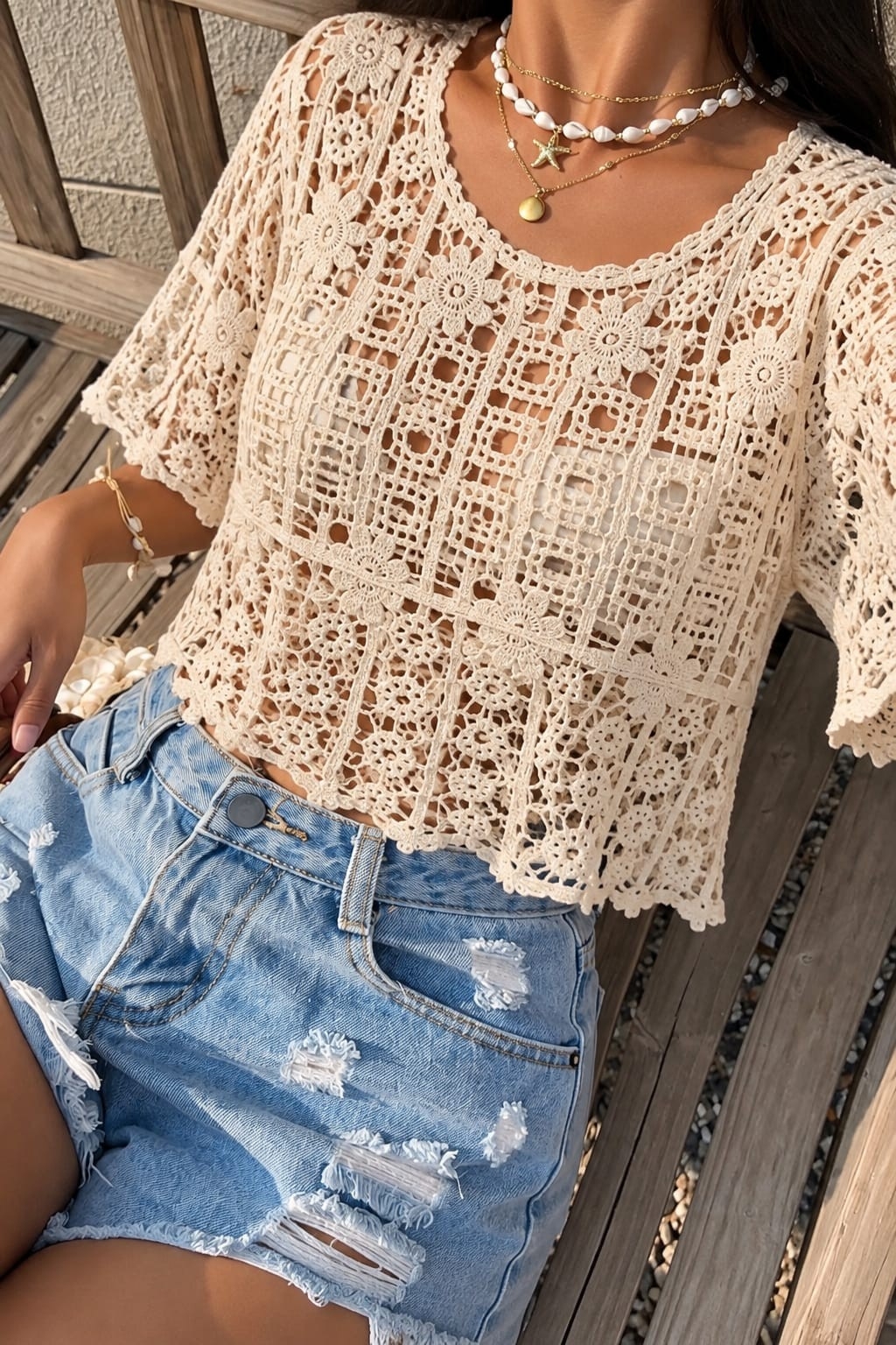 Playero Crochet Alana - Imagen 2